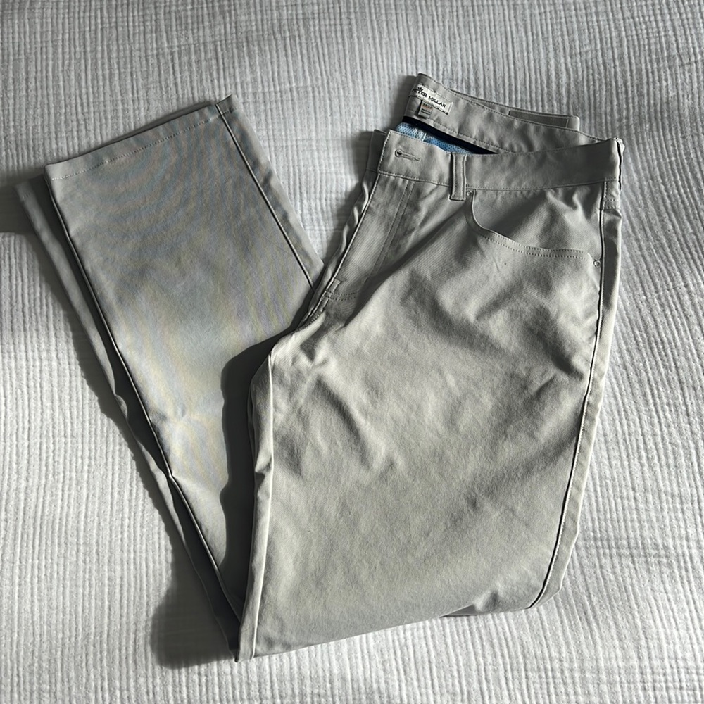 Peter Millar Light Gray Chinos